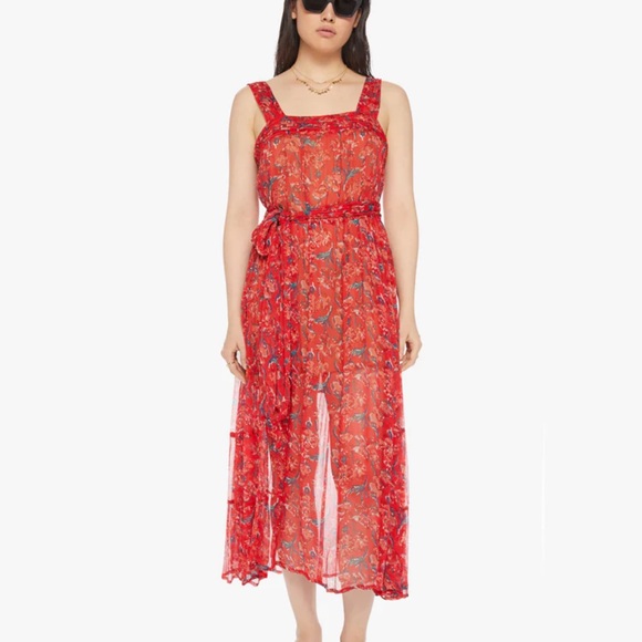 Natalie Martin Jasmine Maxi Dress Water Color Clementine XS - Picture 3 of 9